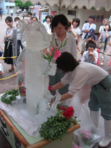 花で飾り