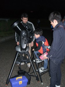 望遠鏡でみてみます